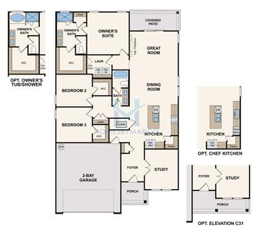 Photos of the Champlain model in the Reserve East subdivision in Flagler Beach, FL