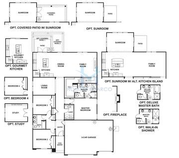 Photos of the Hawthorne model in the Seasons at Coastal Gardens subdivision in Palm Coast, FL