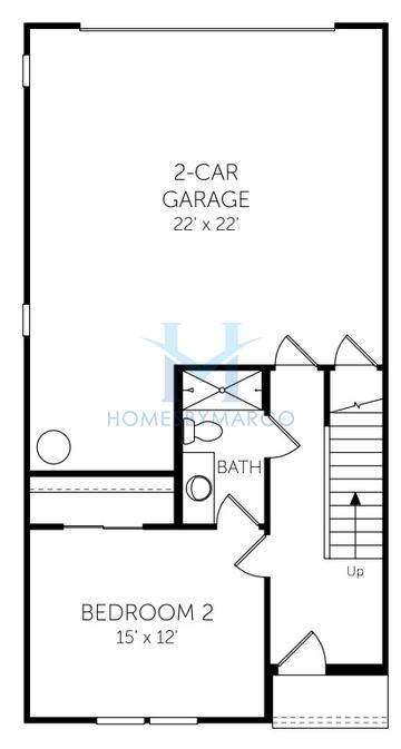 Bayview model in North Beach Townhomes, Jacksonville Beach, FL, built by Dream Finders Homes