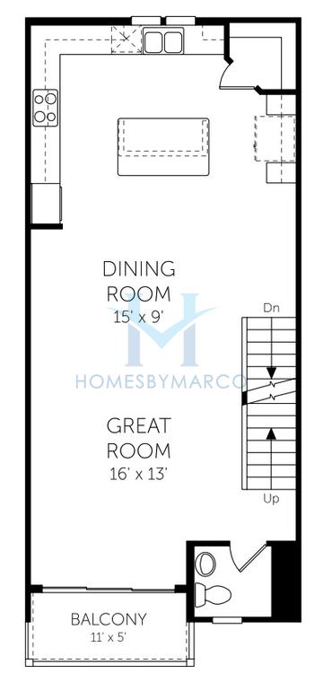 Mariner model in North Beach Townhomes, Jacksonville Beach, FL, built by Dream Finders Homes