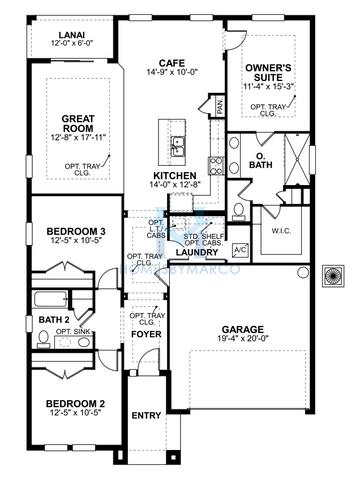 Photos of the Cedar model in the Hawkstone subdivision in Sarasota, FL