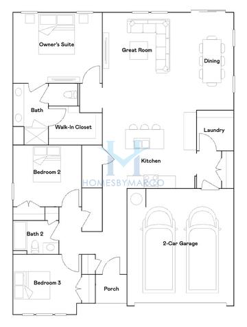 Photos of the Newport model in the Bankstone Landing subdivision in Perry, GA