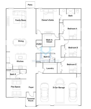 Photos of the Crest model in the Ranches at Lake McLeod subdivision in Eagle Lake, FL