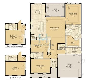 Photos of the Donatello model in the Hidden Ridge subdivision in New Port Richey, FL