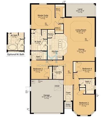 Photos of the Salerno model in the Deerfield Lakes subdivision in Spring Hill, FL
