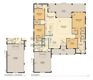 Photos of the Sawgrass model in the Hidden Ridge subdivision in New Port Richey, FL