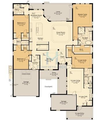 Photos of the Oakmont model in the Hidden Ridge subdivision in New Port Richey, FL