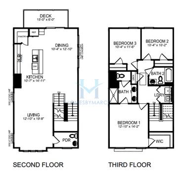 Photos of the Paige model in the The Townes at Lake Norman subdivision in Mooresville, NC