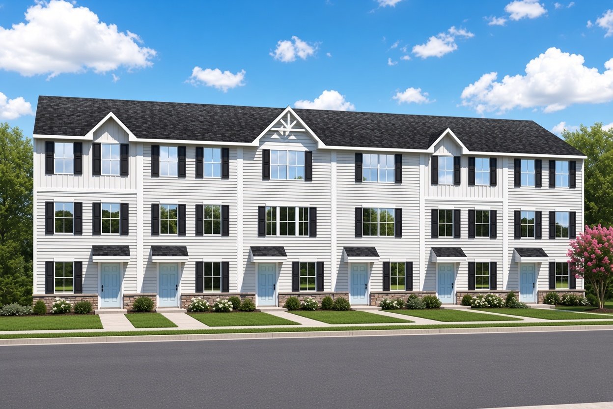 Spencer model in Ashley Towns, Charlotte, NC, built by Ryan Homes