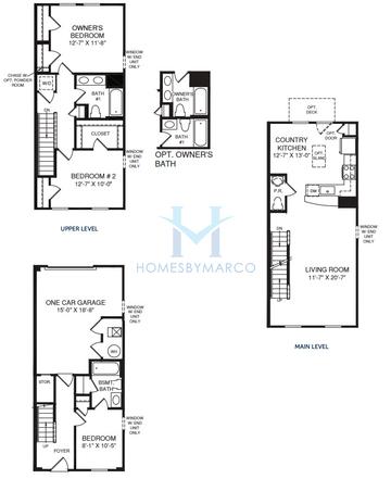 Photos of the Spencer model in the Ashley Towns subdivision in Charlotte, NC