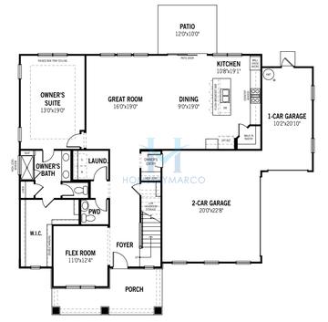 Photos of the Eldorado model in the Blair Place subdivision in Monroe, NC