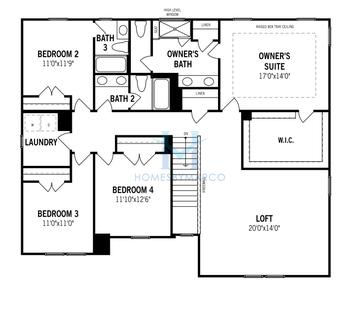 Photos of the Henderson model in the Blair Place subdivision in Monroe, NC