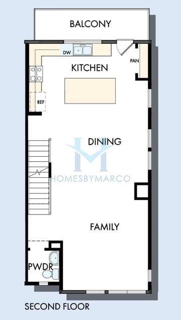 Wilkes model in Central Living at Craig, Charlotte, NC, built by David Weekley Homes