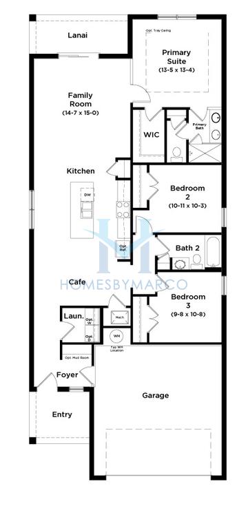 Photos of the Atlantic model in the Grasslands West subdivision in Lakeland, FL