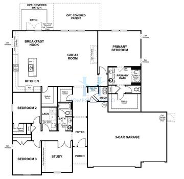 Daniel model in Seasons at Summertide, Palm Coast, FL, built by Richmond American Homes