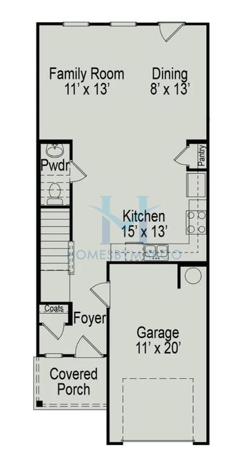 Rutledge model in Hickory Glen, Charlotte, NC, built by Smith Douglas Homes