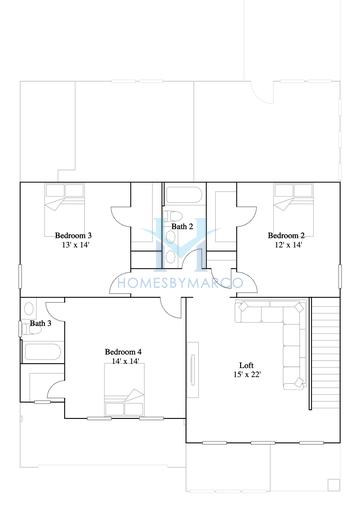 Inlet model in Redhawk, Cramerton, NC, built by Lennar