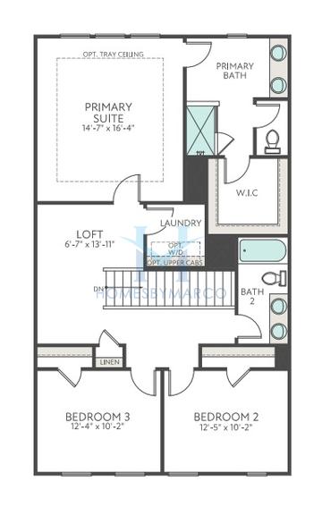 Catawba model in Millstone, Cramerton, NC, built by Tri Pointe Homes