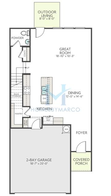 Stuart model in Millstone, Cramerton, NC, built by Tri Pointe Homes