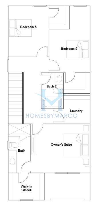 Magnolia model in River Ridge Townes, Charlotte, NC, built by Lennar