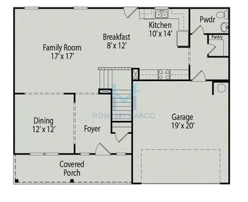Morgan model in New Haven Park, Huntersville, NC, built by Smith Douglas Homes