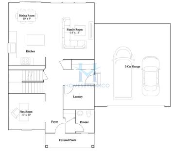 Photos of the Hawthorne model in the Hunters Chase subdivision in Beecher, IL