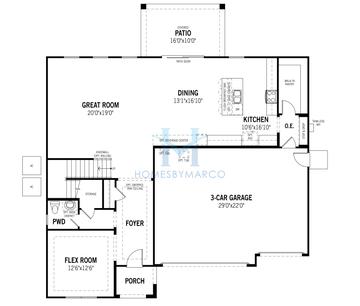 Redwood model in Las Ventanas, Goodyear, AZ, built by Mattamy Homes