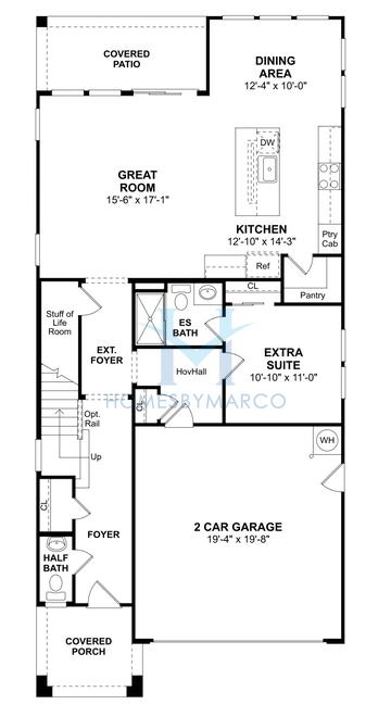 Hampton model in Manor at Legacy Place, Peoria, AZ, built by K. Hovnanian Homes