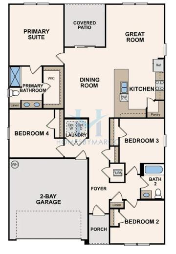 Photos of the Roanoke model in the Chappell's Walk subdivision in Dudley, GA