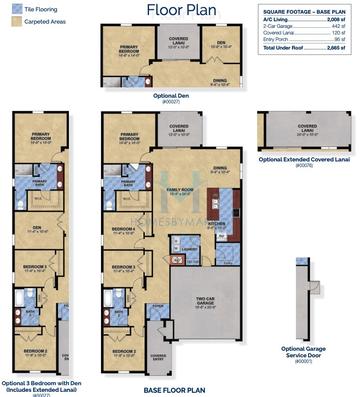 Photos of the Hayden model in the Pine Meadows Reserve subdivision in Eustis, FL
