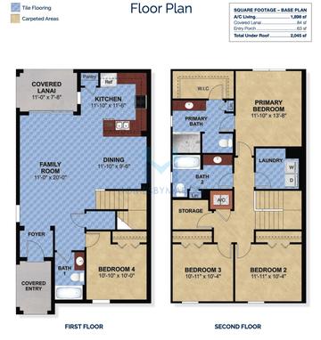 Photos of the Ashley model in the Pine Meadows Reserve subdivision in Eustis, FL