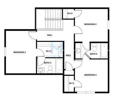 Photos of the Tybee model in the Mount Tabor Pointe subdivision in Dallas, GA