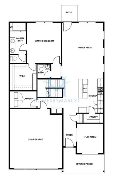 Tybee model in Mount Tabor Pointe, Dallas, GA, built by LGI Homes