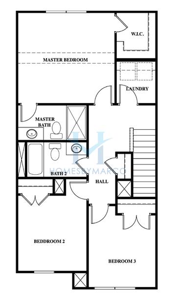 Photos of the Cedar model in the Rhyne Court subdivision in Gastonia, NC