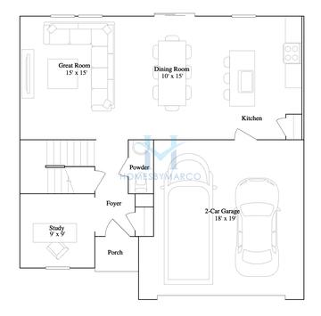 Charleston model in The Orchard, Perry, GA, built by Lennar