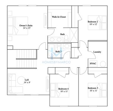 Photos of the Charleston model in the The Orchard subdivision in Perry, GA