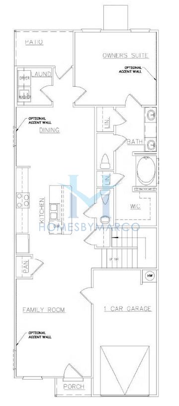 Photos of the Bristol model in the Carolina subdivision in Palmetto, GA