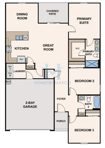 Photos of the Daisy model in the Point of View Patio Homes subdivision in Prescott Valley, AZ