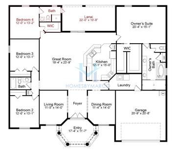 Photos of the Trenton model in the Sand Lake Groves West subdivision in Bartow, FL