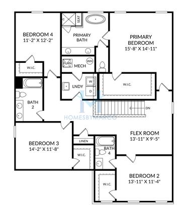 Photos of the Mathis model in the Riverside Ridge subdivision in Lawrenceville, GA