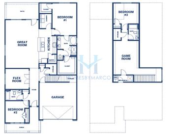 Photos of the Clifton II model in the Oak Ridge Meadows subdivision in Locust Grove, GA