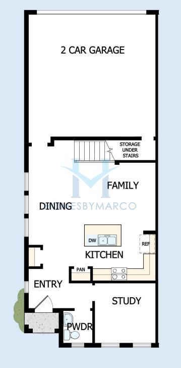 Shadyvilla model in Baldwin Crossing, Orlando, FL, built by David Weekley Homes