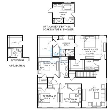 Laguna model in Lake Mattie Preserve Estates, Auburndale, FL, built by Ryan Homes