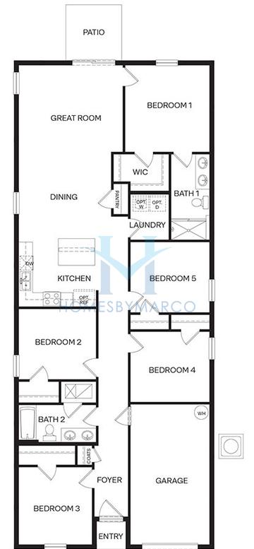 Photos of the Alford model in the Leoma's Landing subdivision in Lake Wales, FL