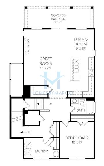 Palmetto model in Baileys Cove, Hilton Head Island, SC, built by Dream Finders Homes