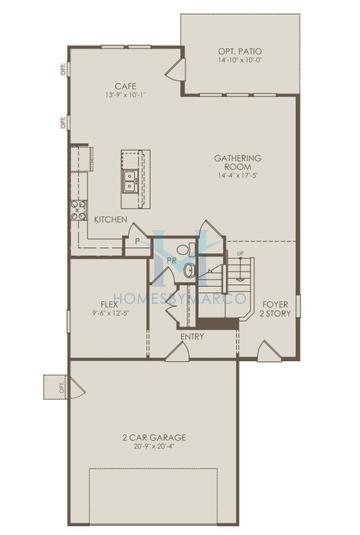 Rybrook model in Naperville Polo Club, Naperville, IL, built by Pulte Homes