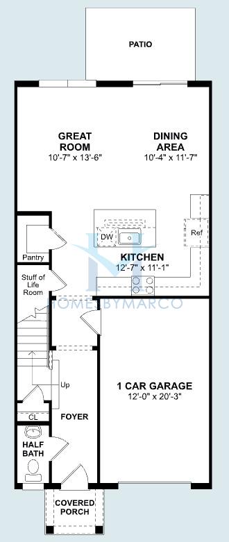 Ocala model in Aspire at Canter Creek, Davenport, FL, built by K. Hovnanian Homes