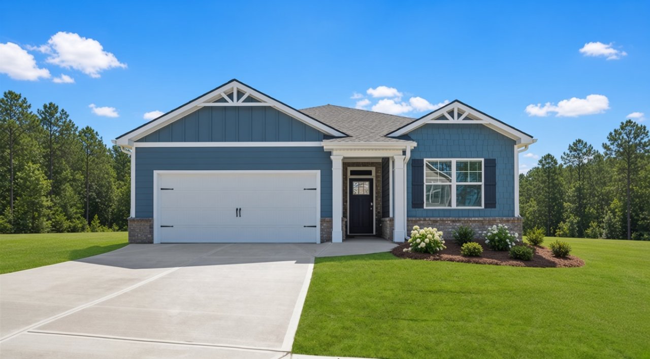 Aria Express model in Willowbrook, Winder, GA, built by D.R. Horton