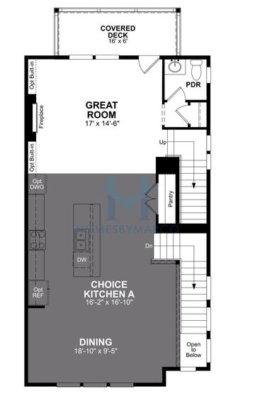 Blake model in The Groves at Myrtle, Roswell, GA, built by Beazer Homes