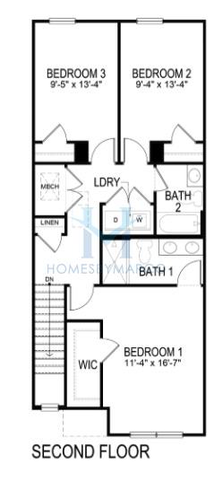 Pearson II model in Woodbury Park, Atlanta, GA, built by D.R. Horton